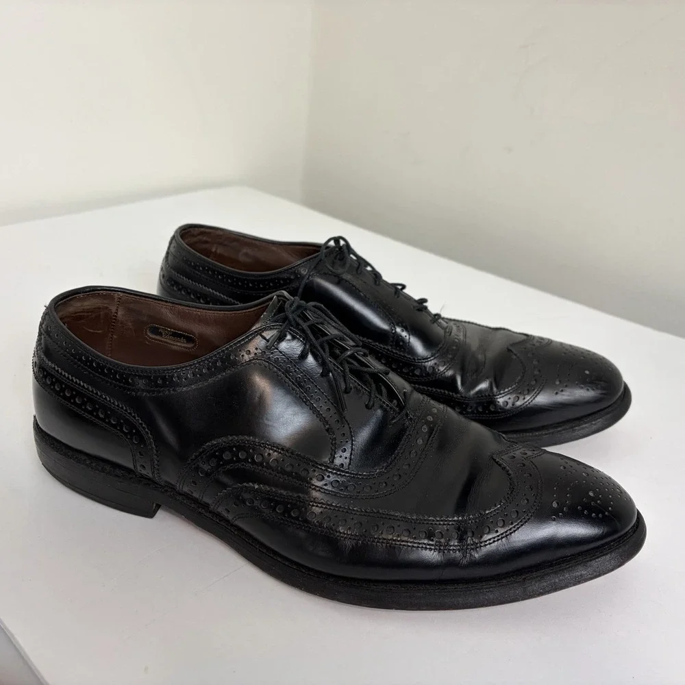 Allen Edmonds McAllister Brogue Wingtip Dress‎ Shoes Men's 11.5 D Black Classic